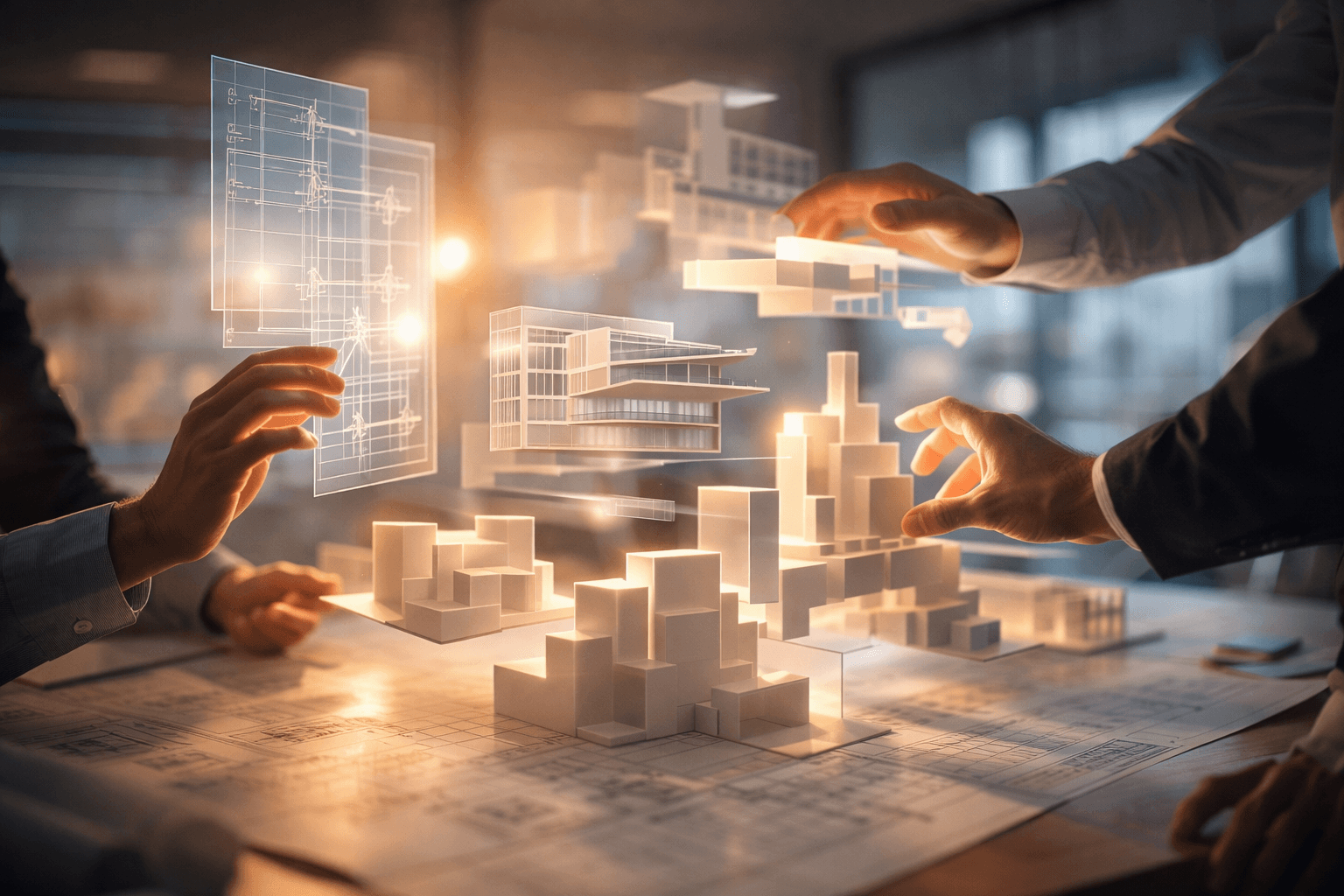 Woman planning about structure